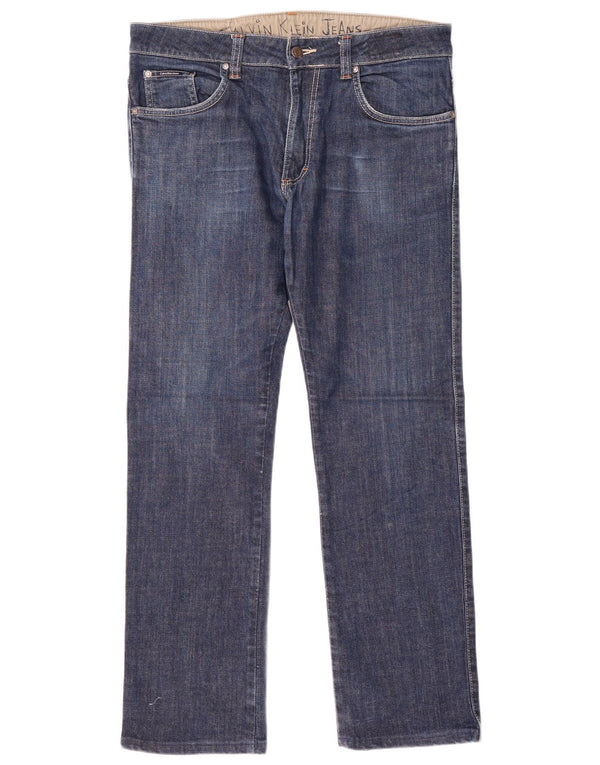 Calvin Klein Jean droit homme W34 L30 bleu