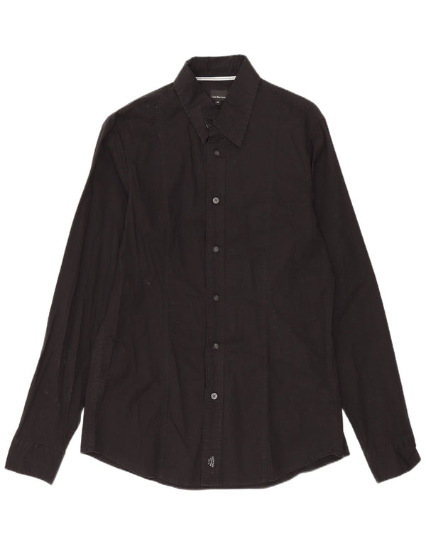 Calvin Klein Jeans Chemise Homme Coton Noir Moyen