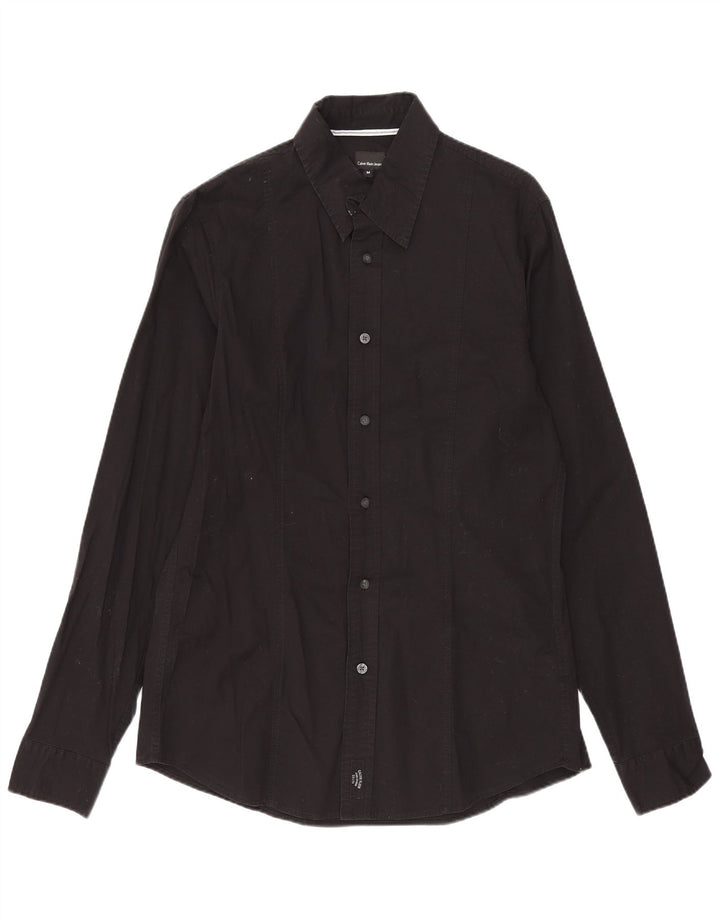 Calvin Klein Jeans Chemise Homme Coton Noir Moyen
