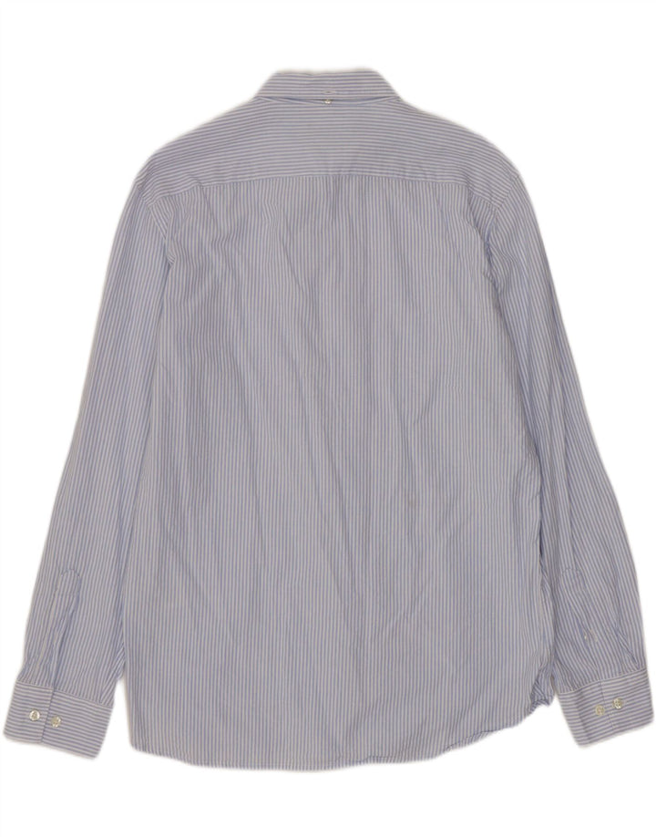 French Connection Chemise Homme Large Bleu Rayure Coton