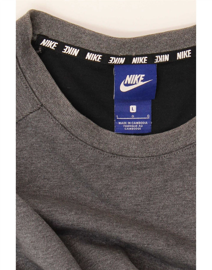 Nike Sweat-shirt graphique pour homme Taille L Gris Colorblock