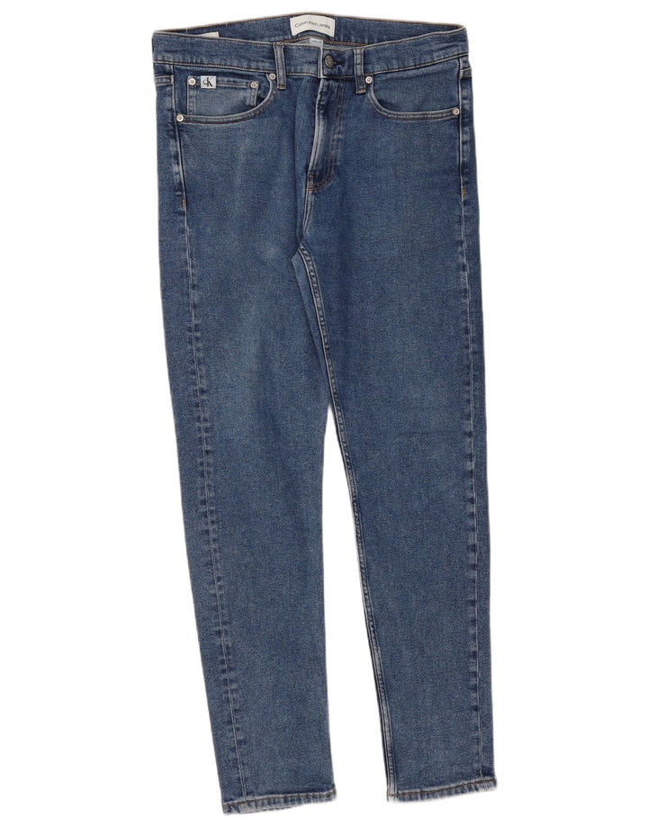 Calvin Klein Jean Slim Homme W33 L32 Bleu Coton