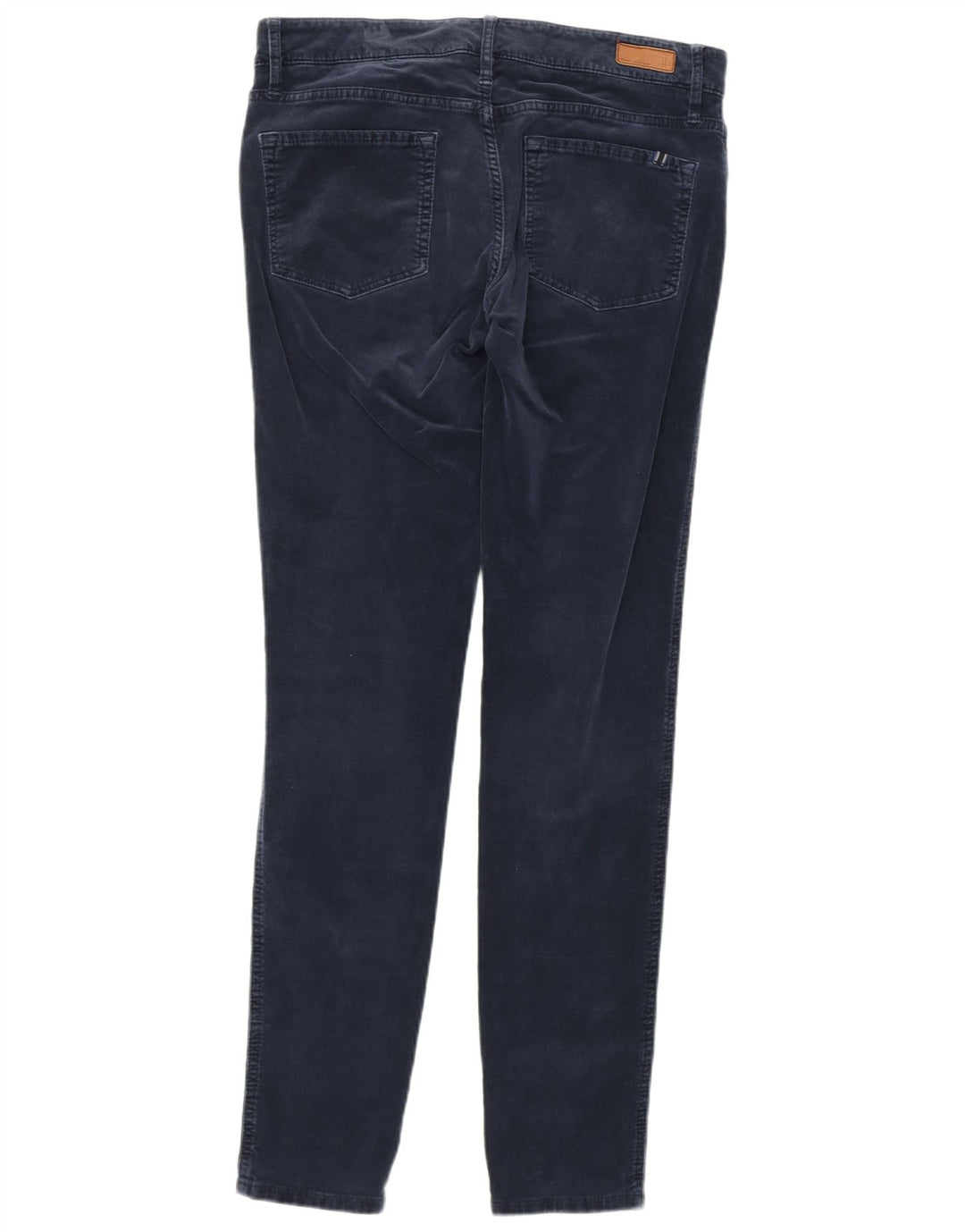 TOMMY HILFIGER Pantalon Femme Venice LW Skinny En Velours Côtelé W30 L31 Bleu Marine