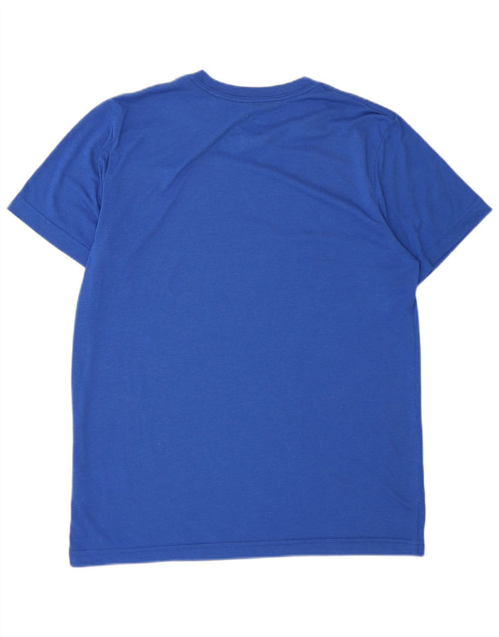 NIKE T-shirt graphique coupe slim pour homme, grand bleu, polyester