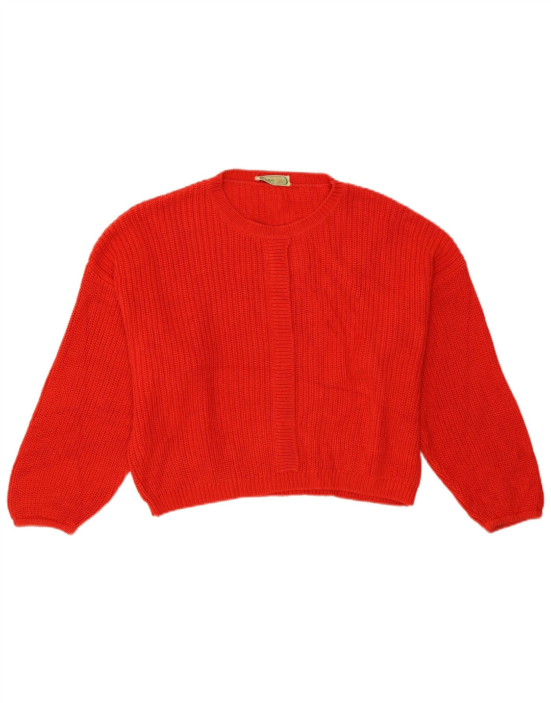 Ciao Pull court à col rond pour femme IT 44 Rouge moyen en coton