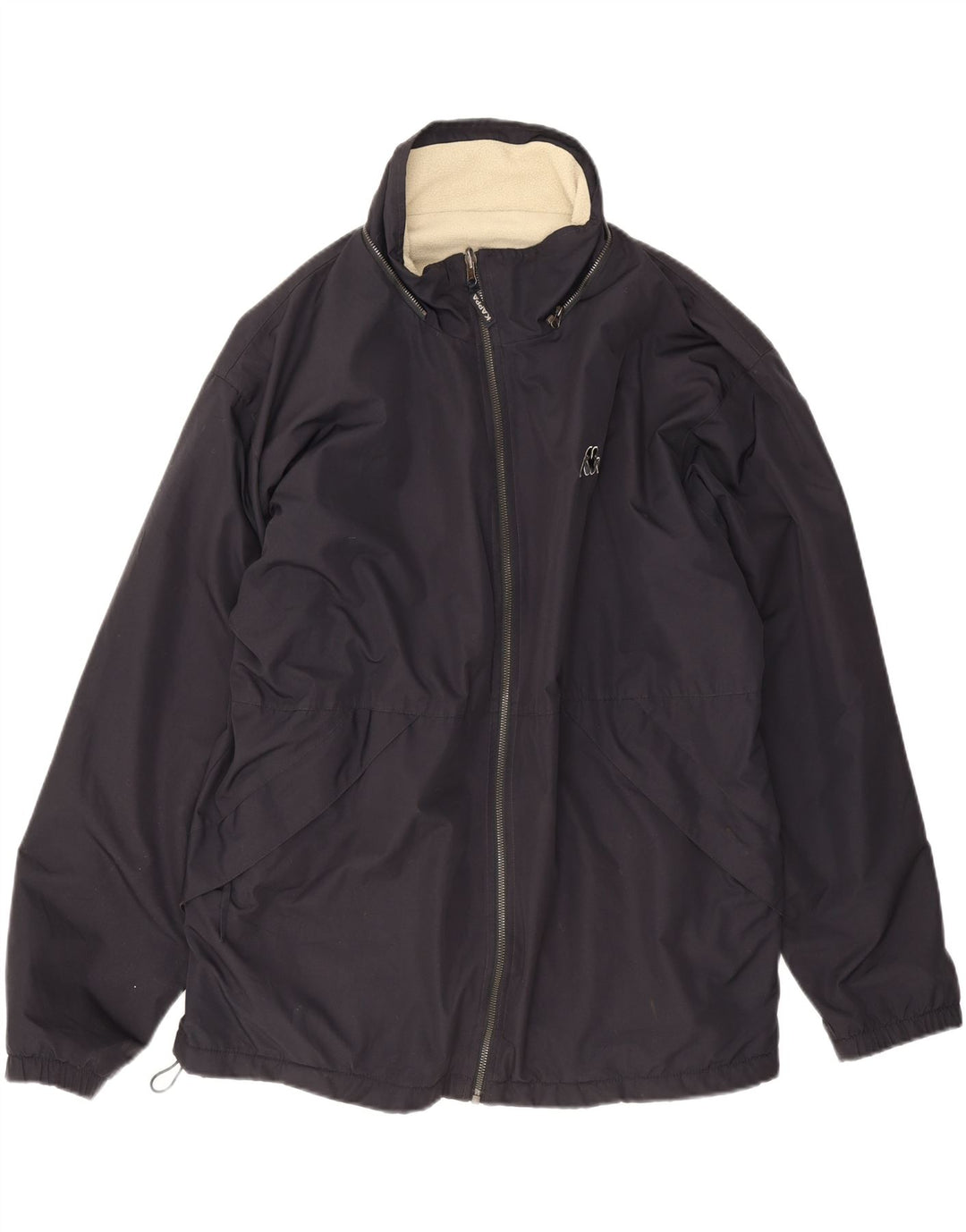 Kappa Veste coupe-vent pour homme UK 40 Large Bleu marine Polyester