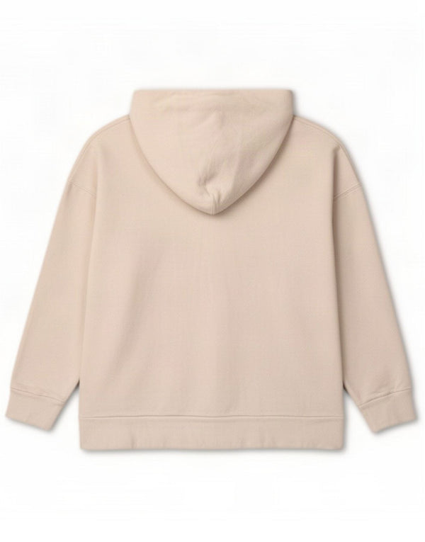 Levi's Pull à capuche surdimensionné graphique pour femme UK 10 Petit coton blanc