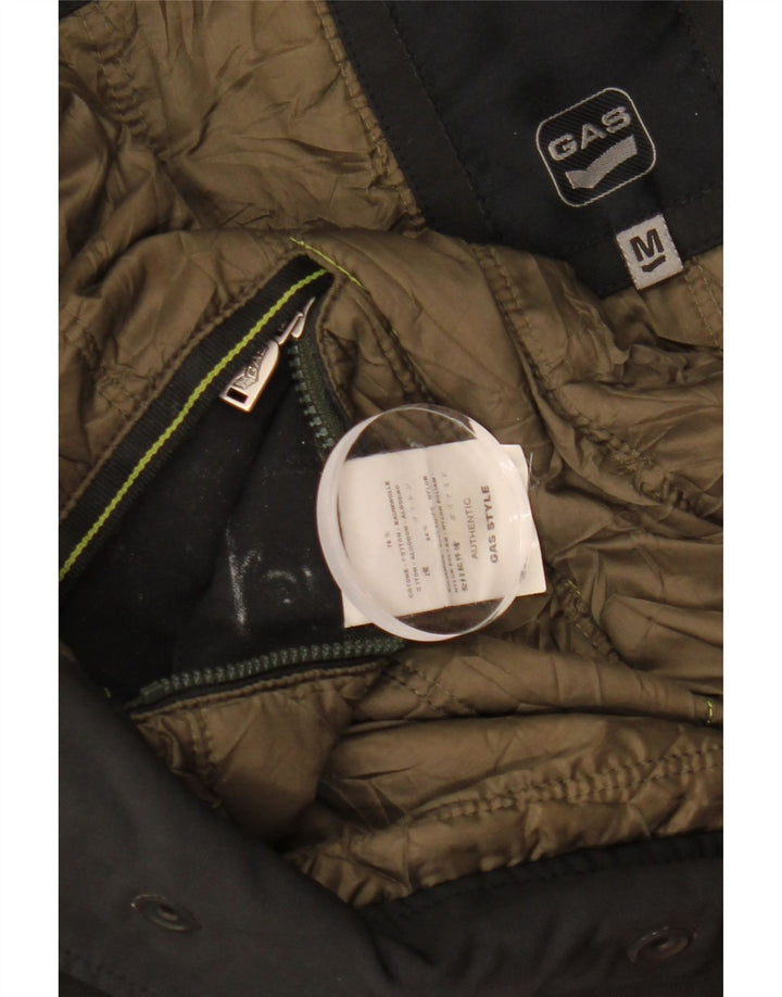 GAS Veste militaire pour homme UK 38 en coton noir moyen