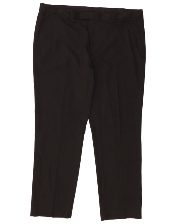 Marks & Spencer Pantalon de costume coupe classique pour homme W42 L31 Noir Polyester