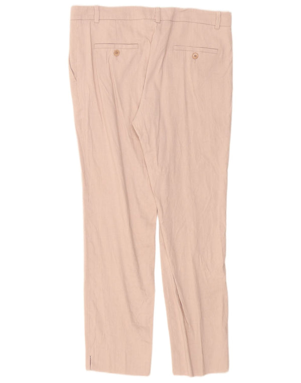 Jigsaw Pantalon Chino Slim Femme UK 12 Medium W32 L28 Lin Rose
