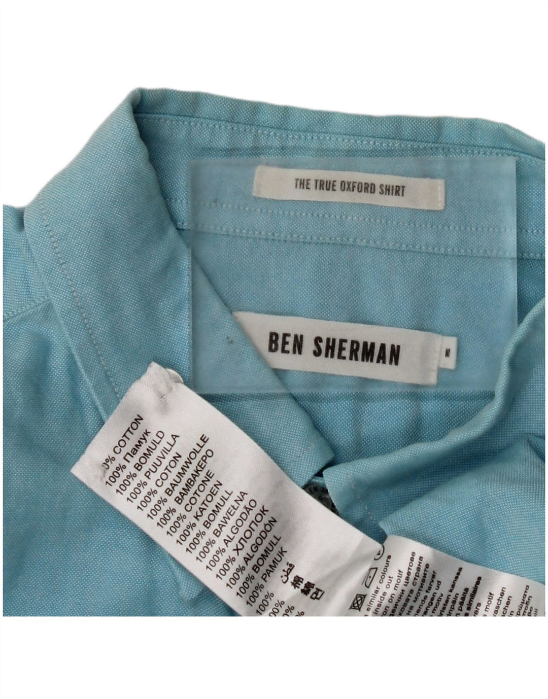 BEN SHERMAN Chemise Homme Bleu Moyen Coton