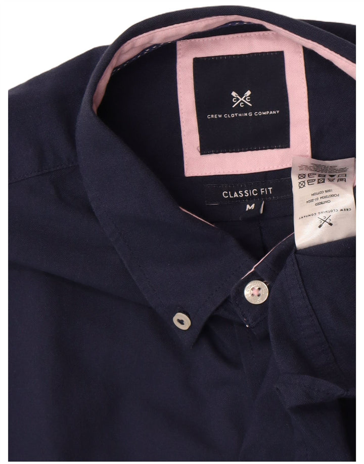 Crew Clothing Chemise Coupe Classique Homme Bleu Marine Moyen Coton