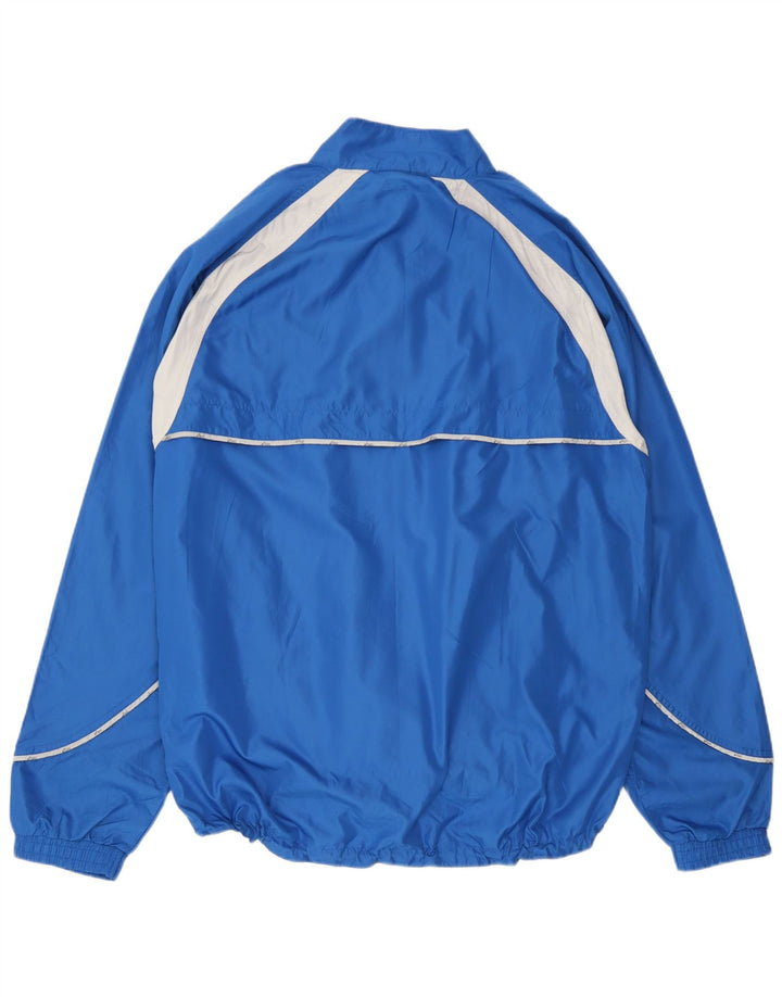 Asics Veste de Survêtement Graphique Homme XL Bleu Microfibre Colorblock