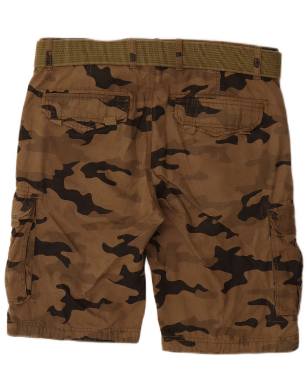 Smog Short Cargo Homme Medium W32 Marron Camouflage