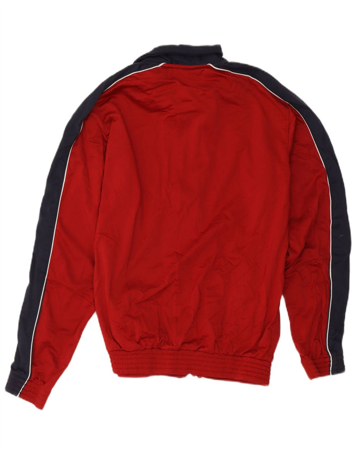 Champion Veste de survêtement pour femme UK 16 Large Rouge Colorblock Polyester