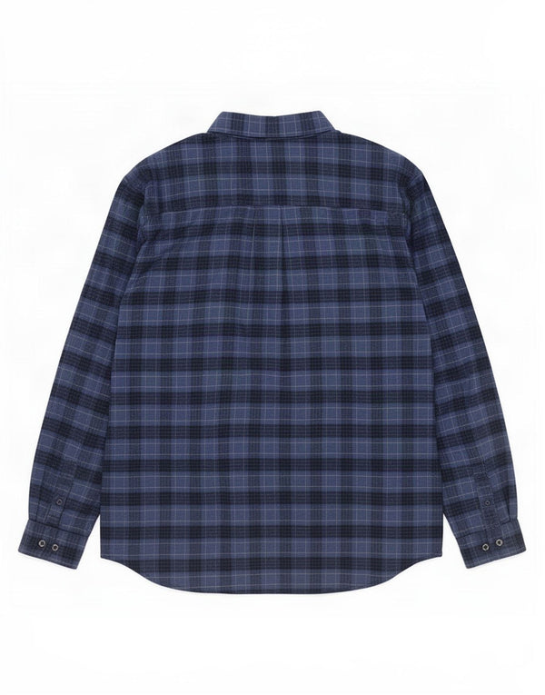 Columbia Chemise en flanelle coupe classique pour homme XL Bleu marine à carreaux en coton