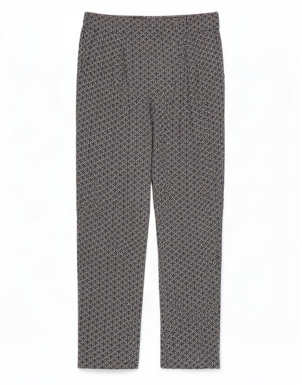 Marks & Spencer Pantalon court pour femme UK 12 Medium W32 L26 Bleu Géométrique