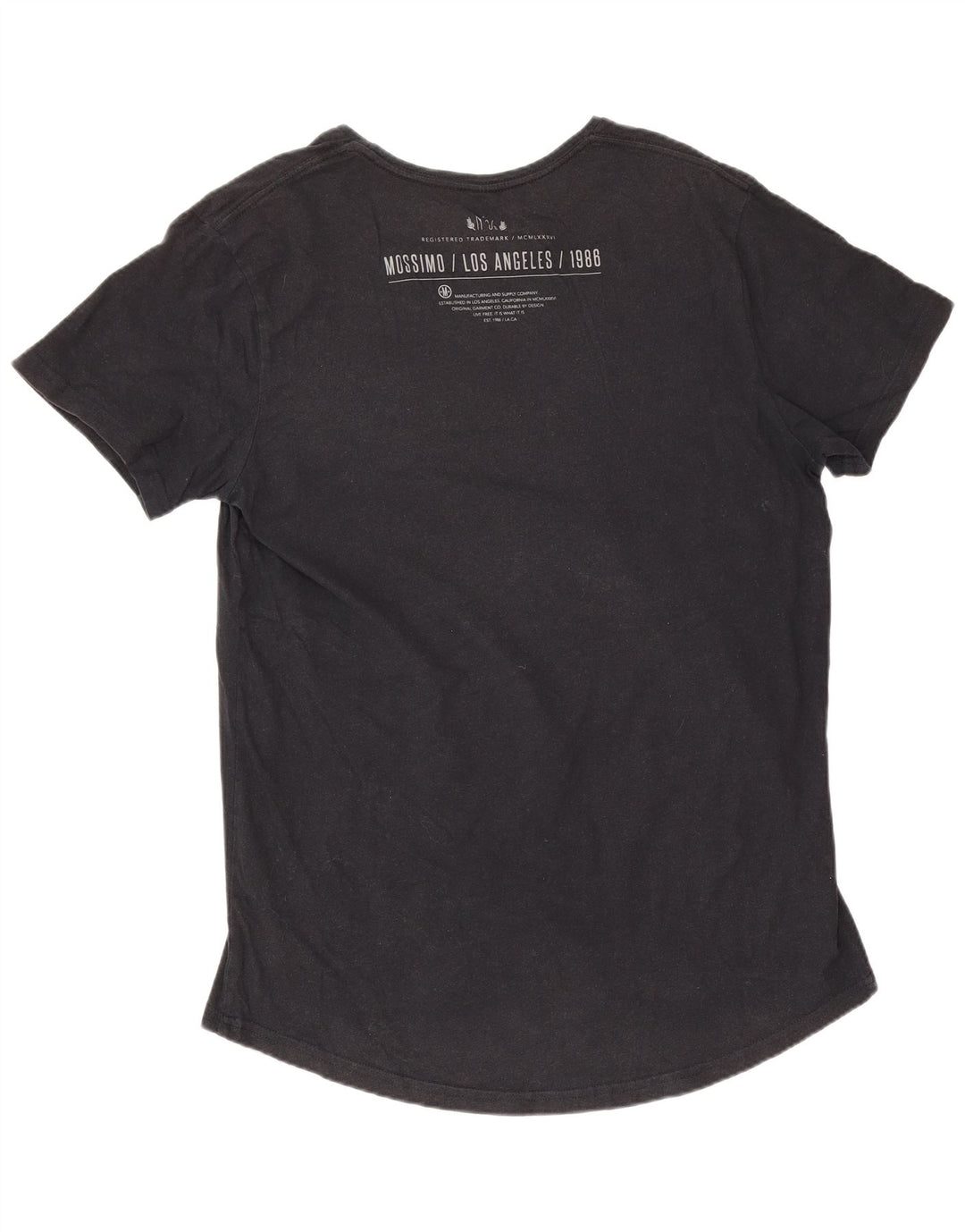 Mossimo T-Shirt Graphique Los Angeles Homme Noir Moyen Coton