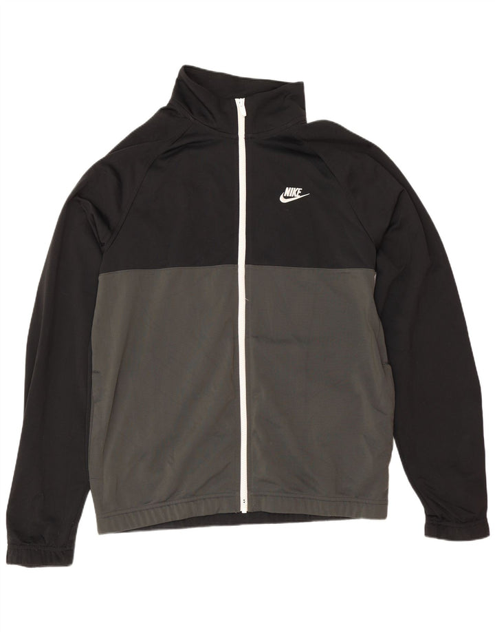 Nike Veste de survêtement coupe classique pour homme Noir moyen Colourblock Sports