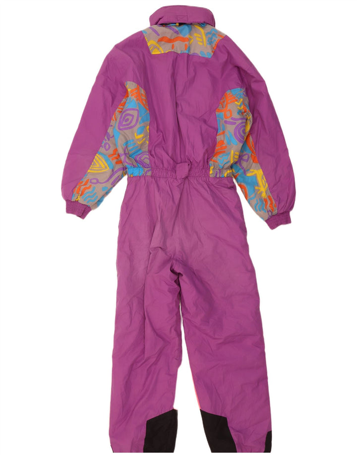 Diadora Combinaison de ski surdimensionnée à capuche pour femme UK 14 Violet moyen Polyester