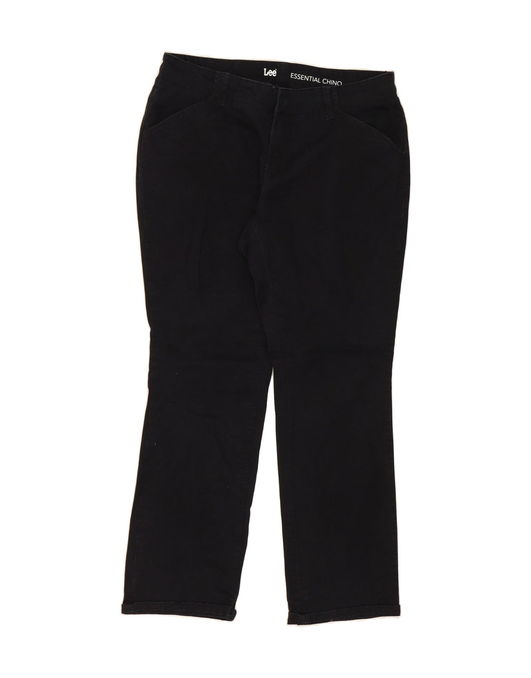 LEE Womens Slim Chino Trousers US 8 Medium W32 L29 Black Cotton Vintage Lee and Second-Hand Lee from Messina Hembry 