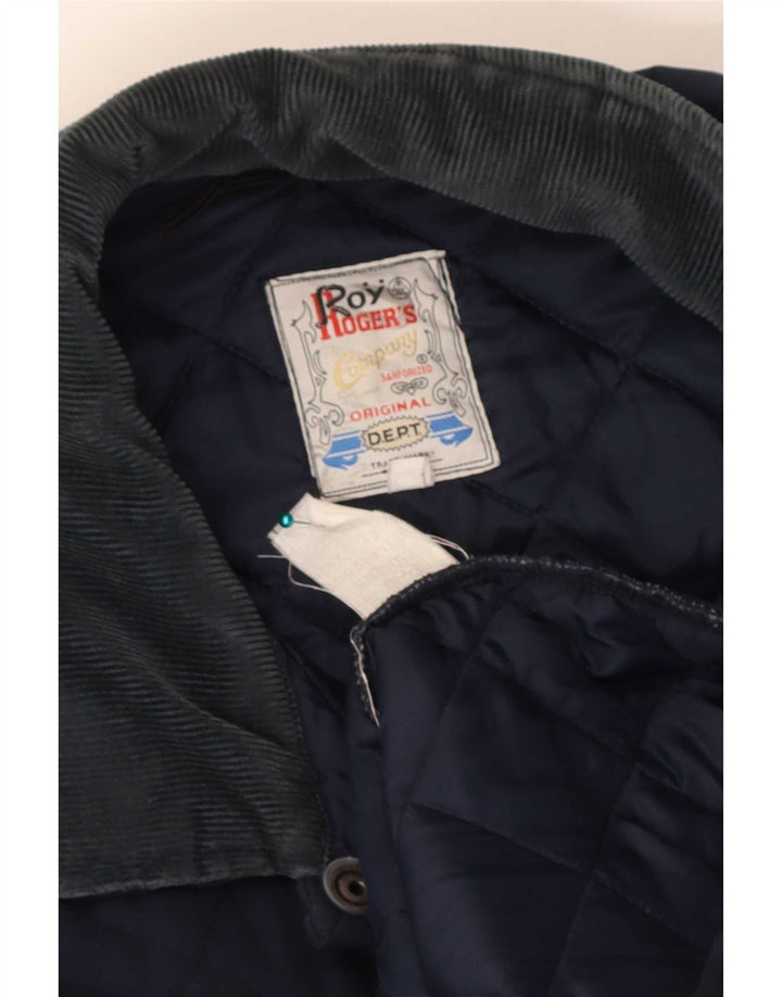 Roy Rogers Veste matelassée pour homme UK 42 XL Bleu marine