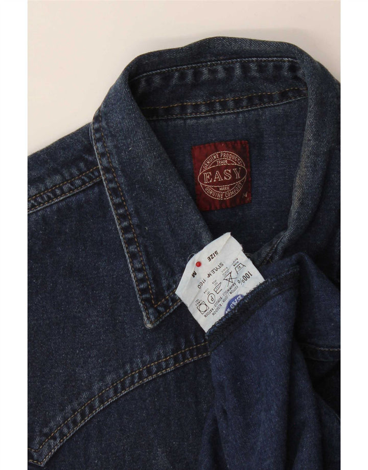 Easy Chemise En Jean Homme Bleu Marine Moyen Coton