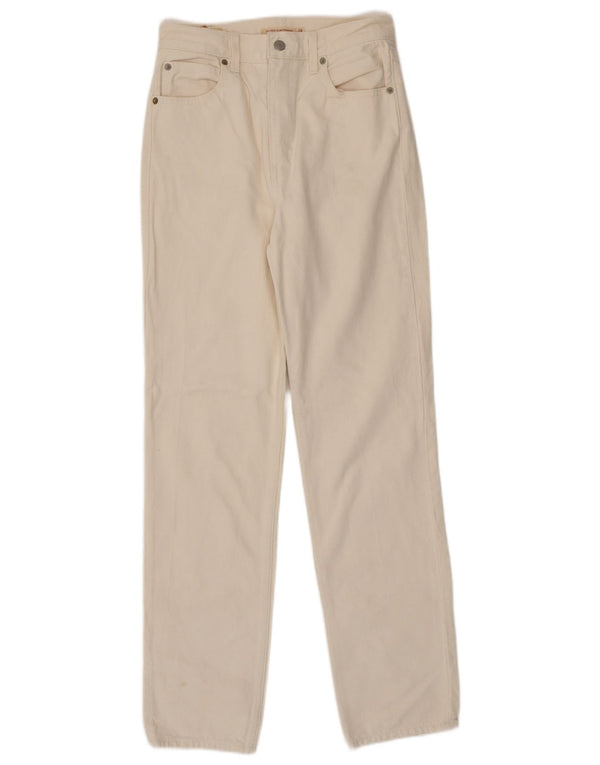 Levi's Jean Slim Droit Taille Haute Femme W26 L31 Coton Blanc Cassé