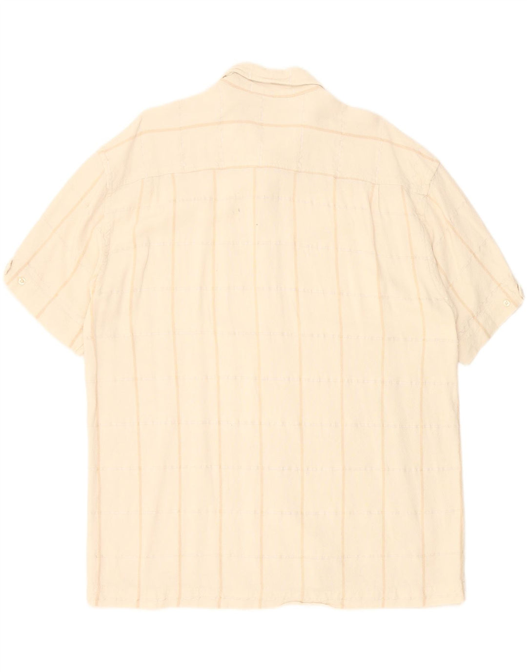 CAMEL ACTIVE Mens Short Sleeve Shirt XL Beige Check Vintage Camel Active and Second-Hand Camel Active from Messina Hembry 