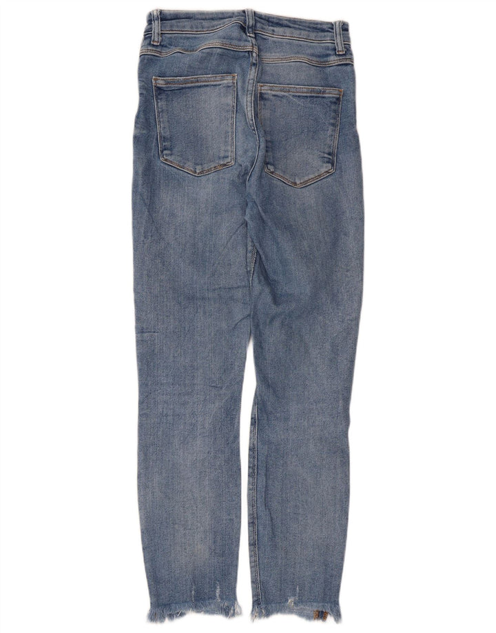 Zara Jean slim effet vieilli pour femme EU 38 Small W28 L26 Bleu