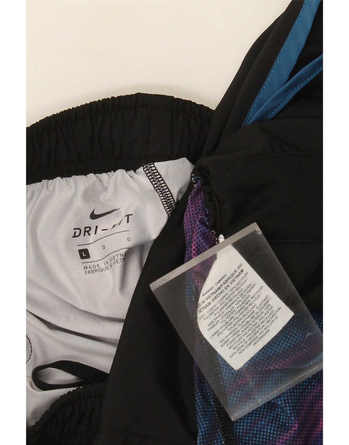 Nike Short de sport Dri Fit pour femme UK 14 Large Noir Polyester