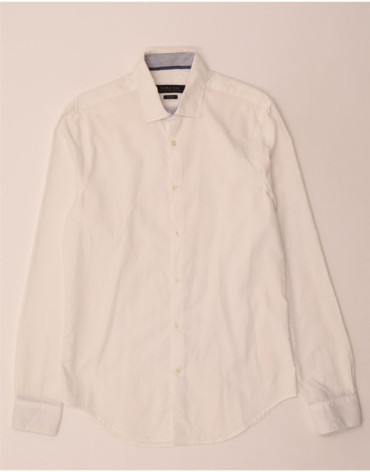 Zara Chemise Slim Fit Blanc Moyen Homme