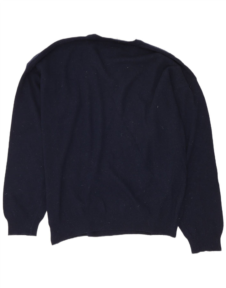 Sergio Tacchini Pull col V pour homme 2XL Bleu marine Laine