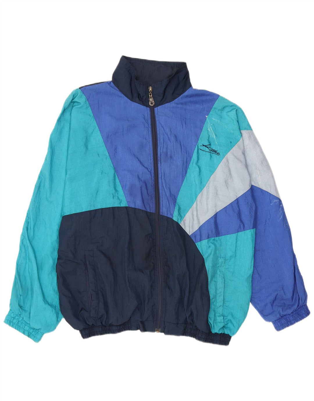Killtec Veste de survêtement pour homme UK 46 2XL Bleu Colorblock Polyamide