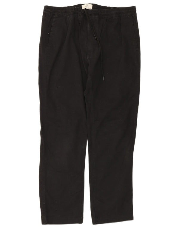 Marks & Spencer Pantalon Chino Droit Homme XL W39 L30 Coton Noir