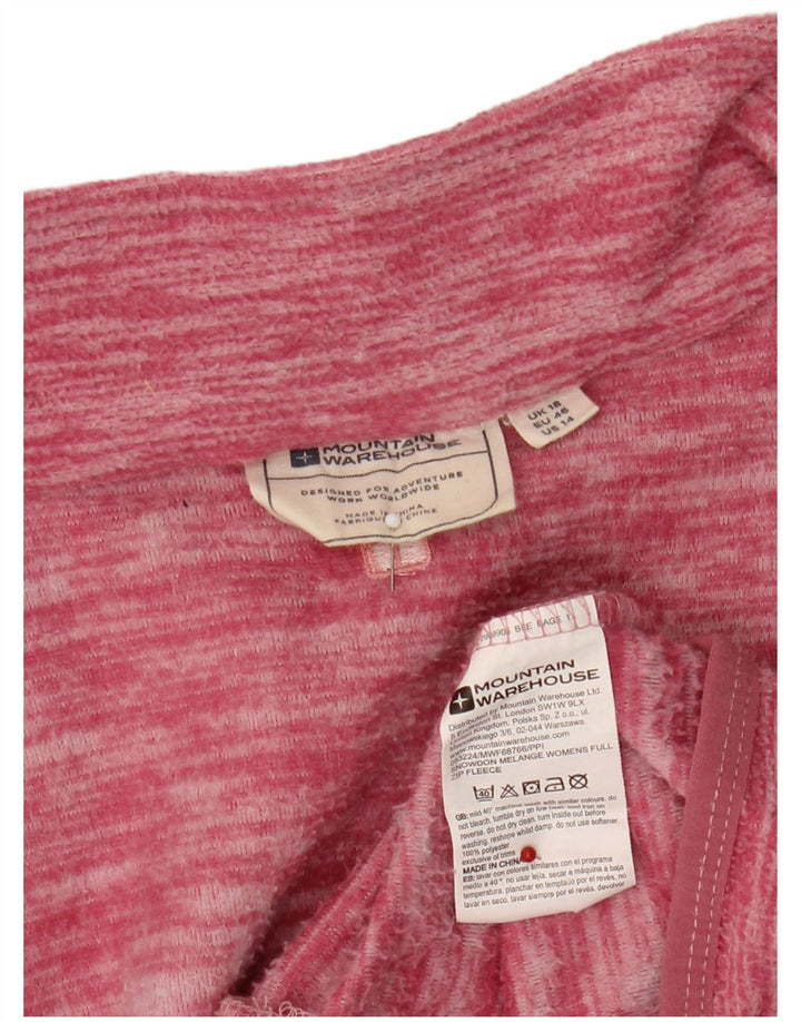 Mountain Warehouse Veste Polaire Femme UK 18 XL Rose Moucheté Polyester