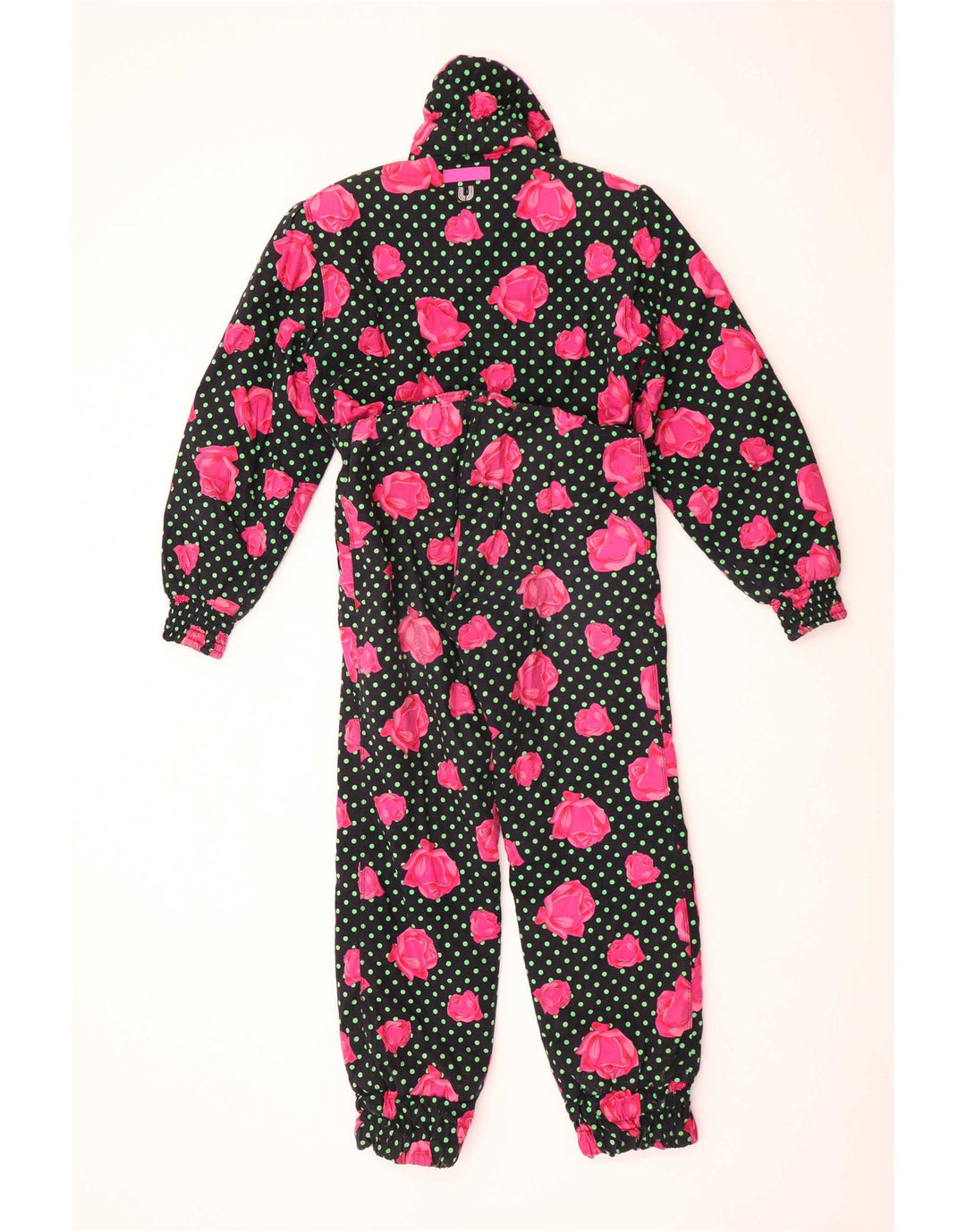 Ungaro Combinaison de Ski Femme IT 44 Medium Noir Floral Coton