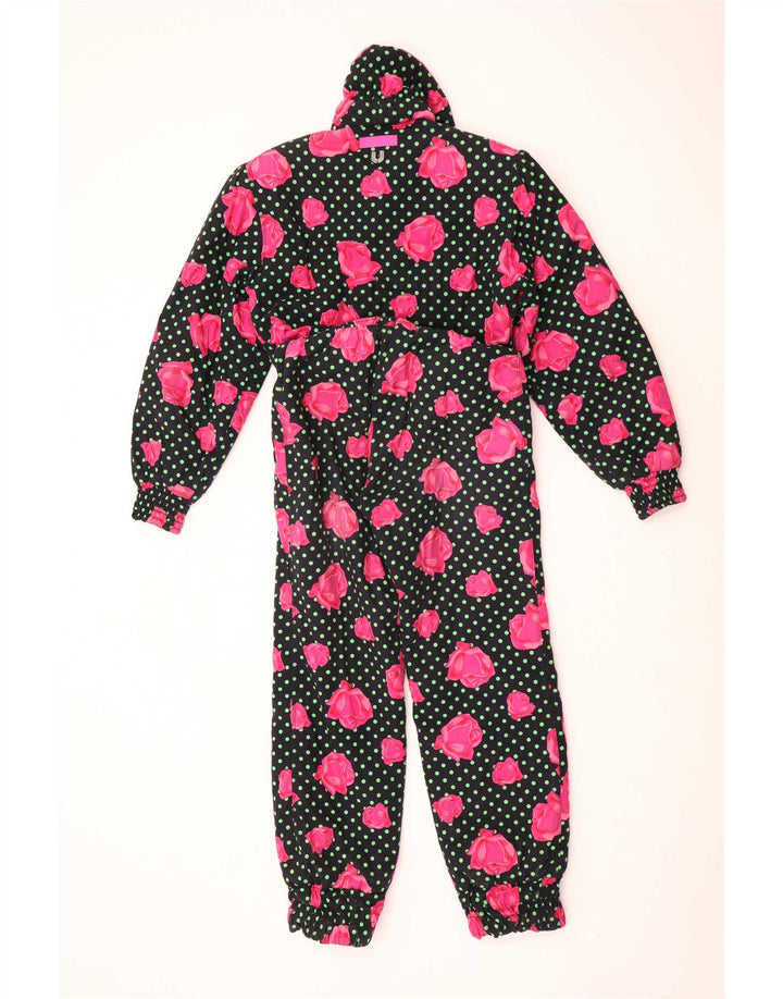 Ungaro Combinaison de Ski Femme IT 44 Medium Noir Floral Coton
