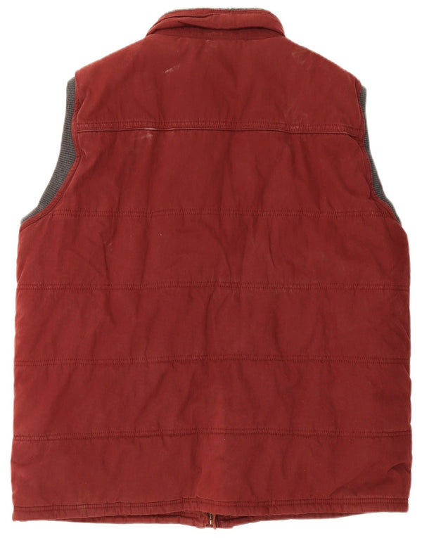 Fat Face Gilet rembourré pour homme UK 44 2XL Marron Coton