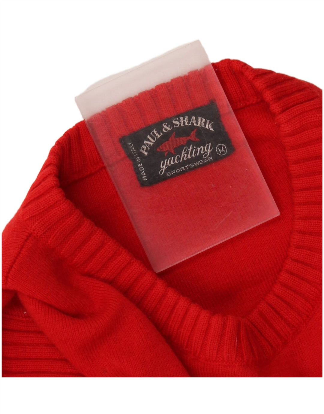 PAUL & SHARK Pull Col Rond Yachting Homme Rouge Moyen Laine Vierge