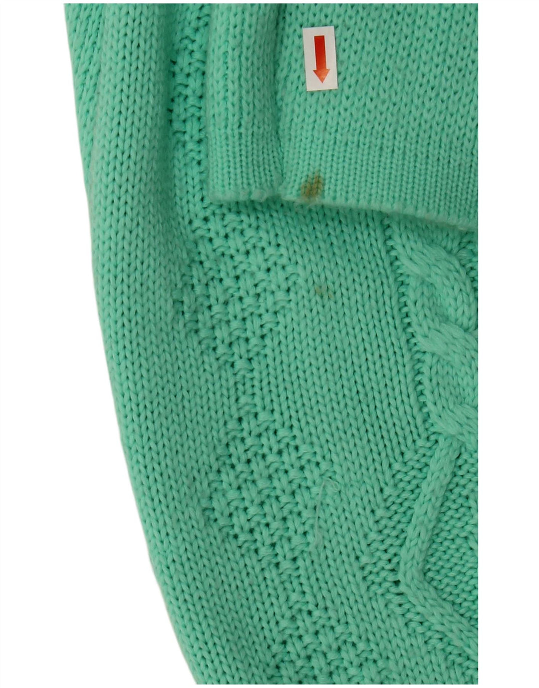 VINTAGE Pull col V Femme UK 18 XL Acrylique Vert