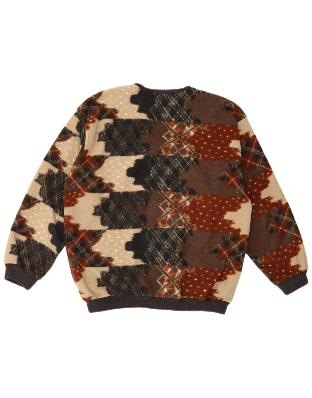 veste polaire homme vintage IT 50 Polyester géométrique multicolore moyen