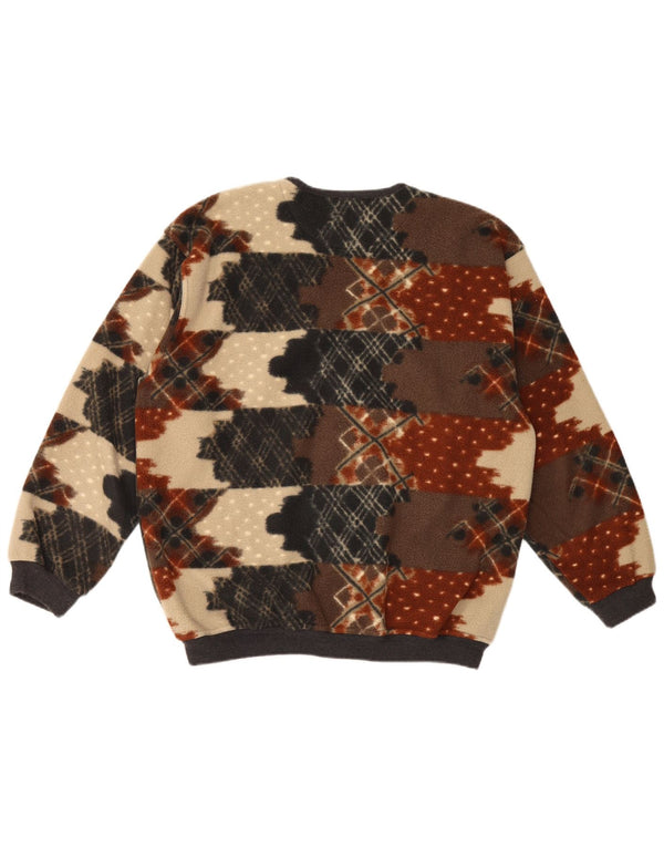 veste polaire homme vintage IT 50 Polyester géométrique multicolore moyen