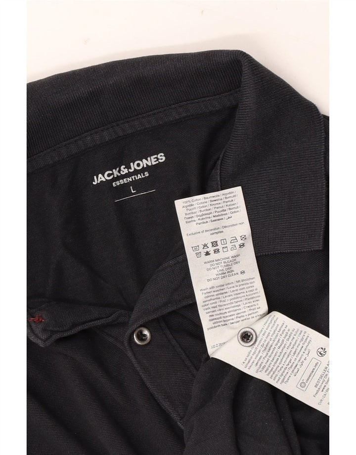 Jack & Jones Polo Homme Grand Noir Coton