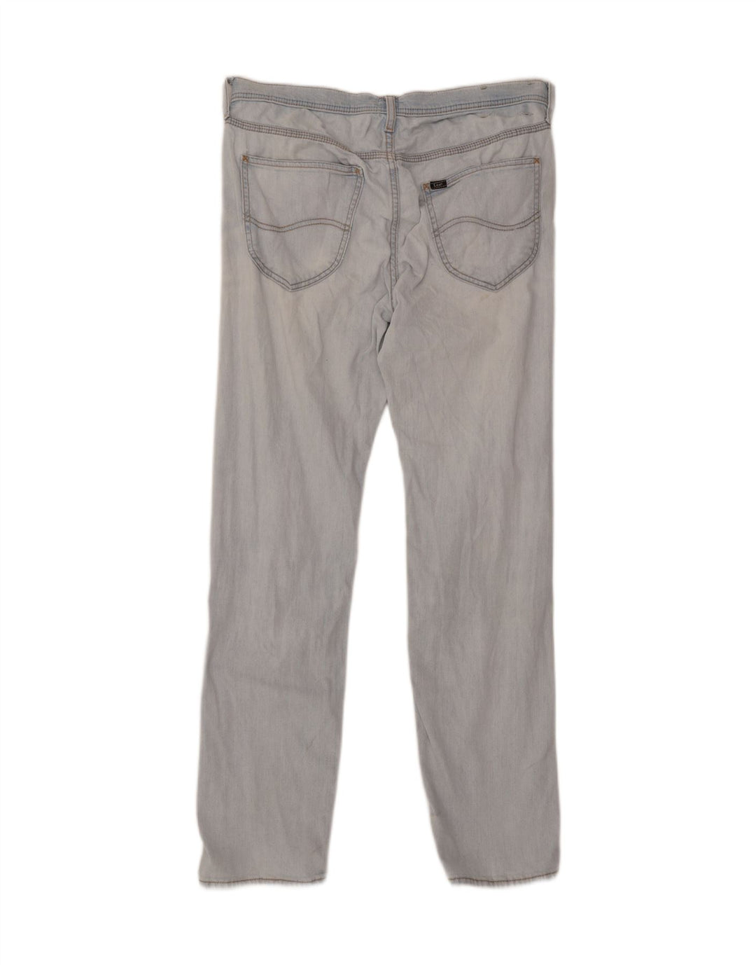 LEE Mens Daren Distressed Straight Jeans W33 L32 Blue Cotton Vintage Lee and Second-Hand Lee from Messina Hembry 