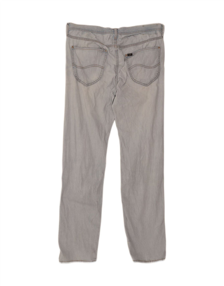 LEE Mens Daren Distressed Straight Jeans W33 L32 Blue Cotton Vintage Lee and Second-Hand Lee from Messina Hembry 