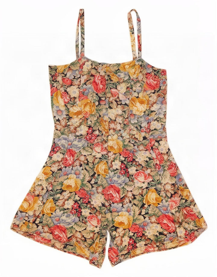 Combishort Femme Vintage IT 44 Medium Multicolore Floral