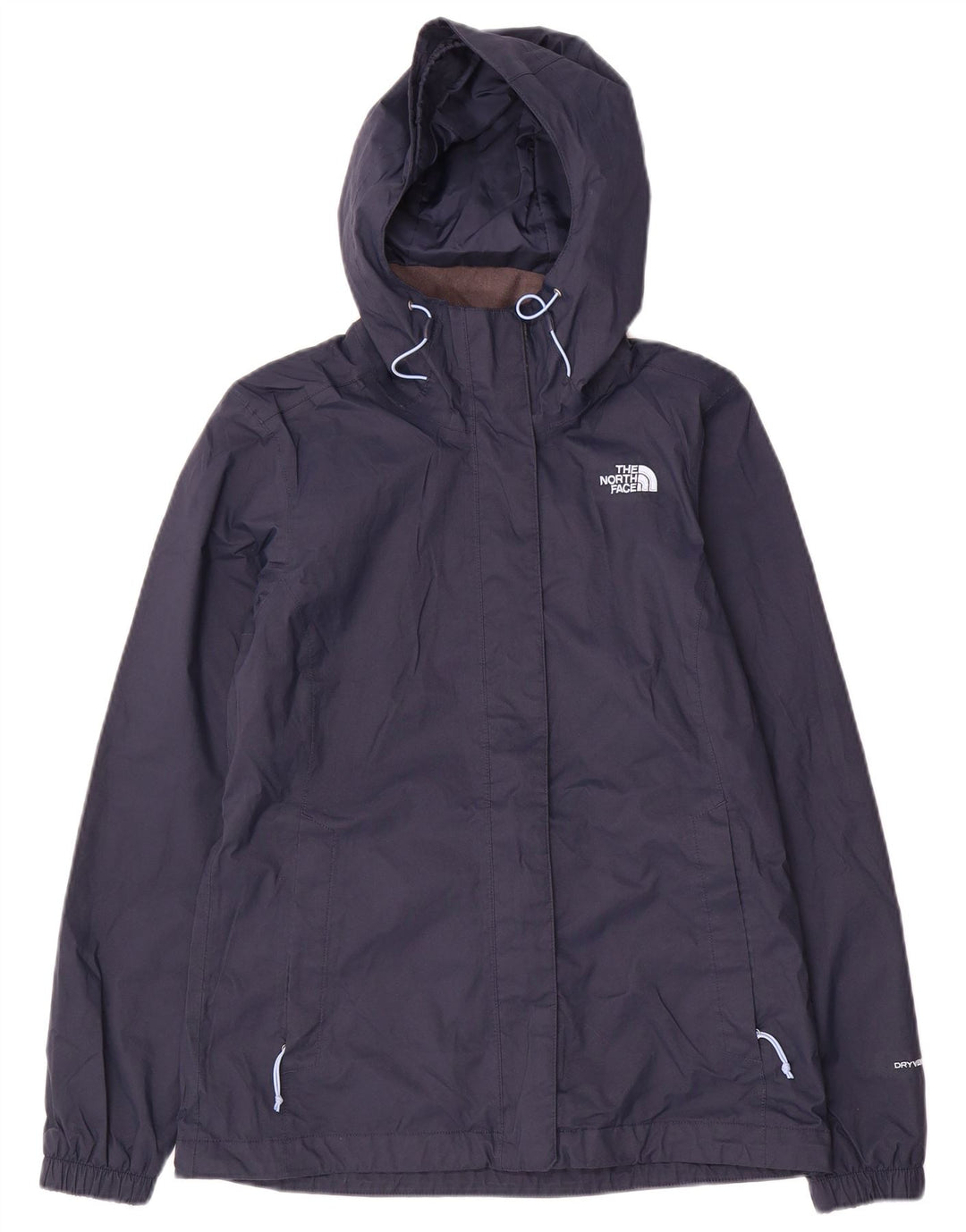 The North Face Veste de pluie à capuche pour femme UK 10 Small Bleu marine Polyester