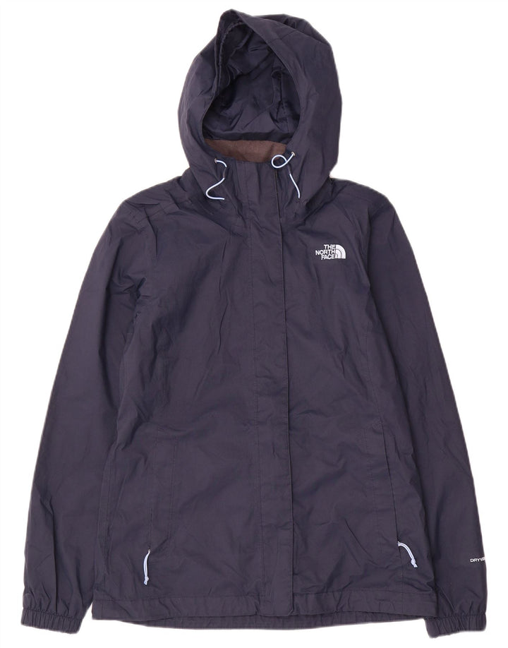 The North Face Veste de pluie à capuche pour femme UK 10 Small Bleu marine Polyester