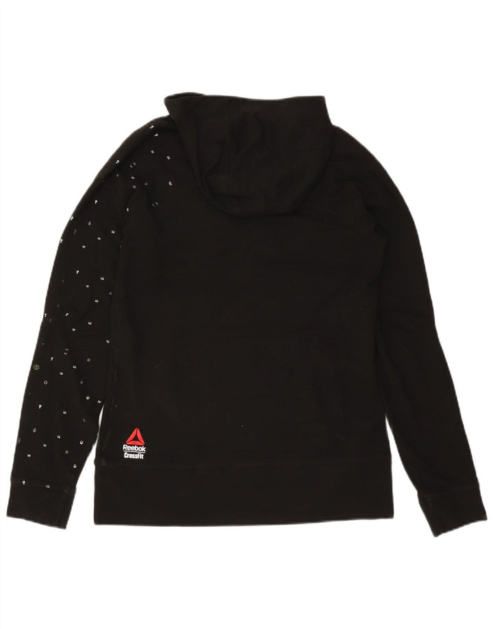 Reebok Pull à Capuche Graphic Homme Noir Moyen Polyester